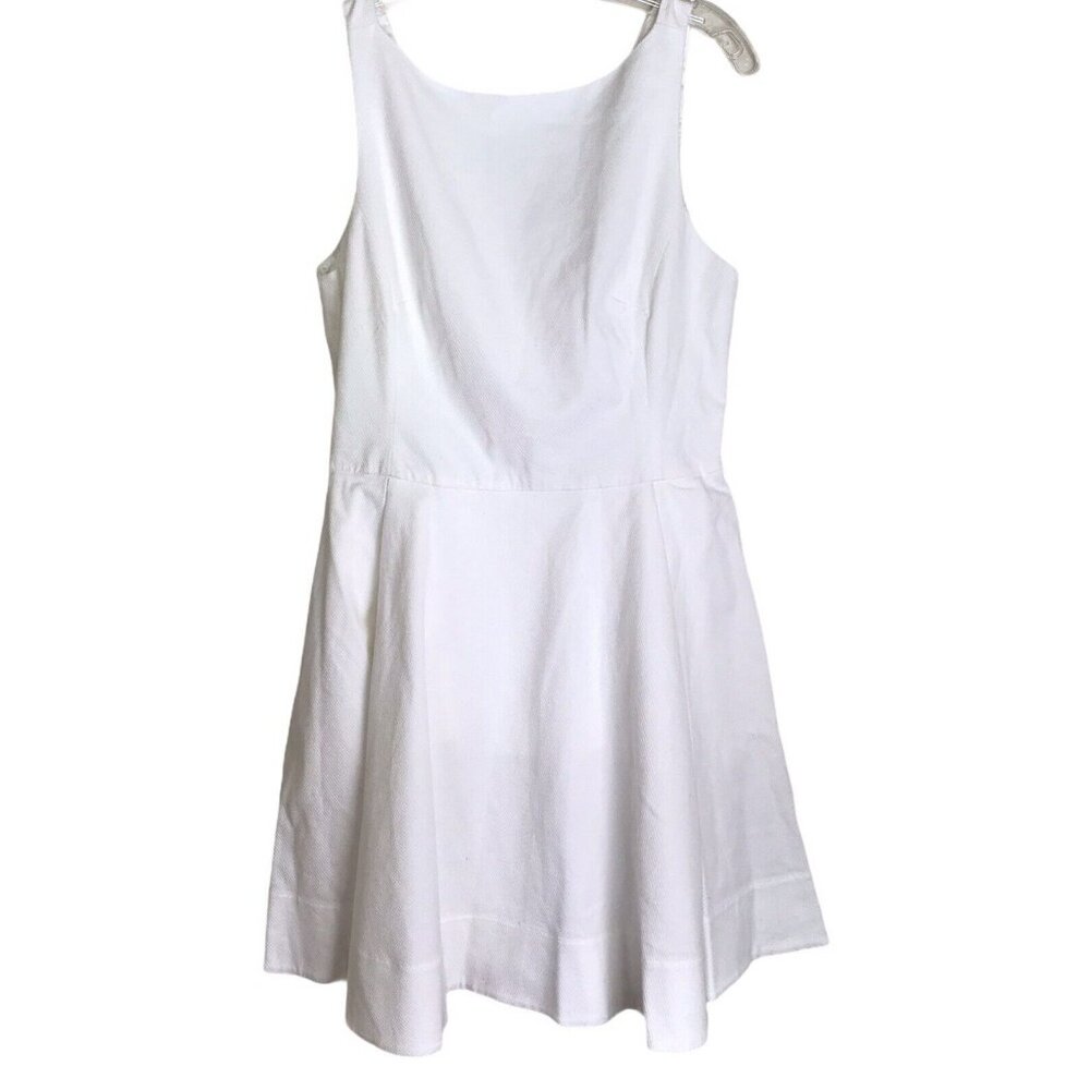 POLO Ralph Lauren Fit And Flare Dress Spring Summer Dress Off‎ White Size 10 NEW
